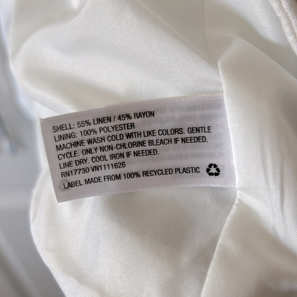 Linen blazer with blue and black stripes, size 2 - Picture 7 of 7